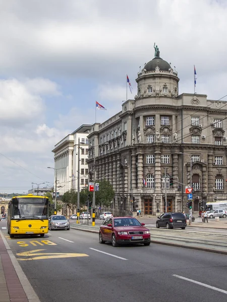 Belgrad Sırbistan Ağustos 2019 Şehir Manzaralı Şehrin Merkezindeki Picturesque Caddesi — Stok fotoğraf