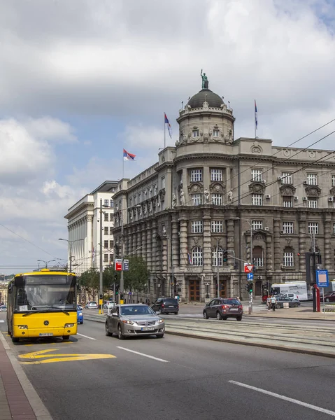 Belgrad Sırbistan Ağustos 2019 Şehir Manzaralı Şehrin Merkezindeki Picturesque Caddesi — Stok fotoğraf