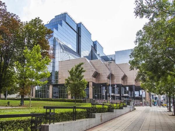 Belgrade Serbia August 2019 Fragment Modern Architectural Ensemble — Stock Photo, Image