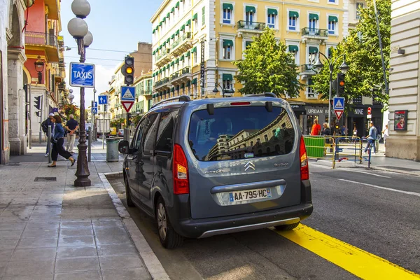 Nice Frankrijk Oktober 2019 Prachtig Uitzicht Stad Pittoreske Straat Het — Stockfoto