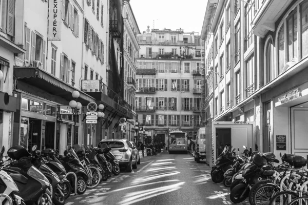 Ницца Франция Октября 2019 Года Красивый Вид Город Живописная Улица — стоковое фото