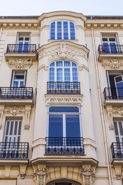 Nice Frankrijk Oktober 2019 Typische Provan Architectuur Fragment Van Gevel — Stockfoto