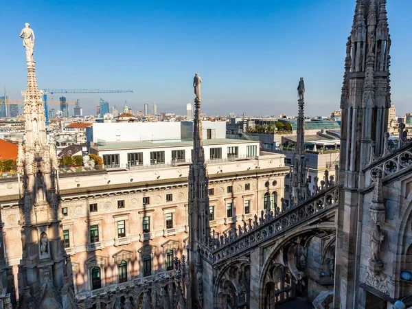 Milan Italy February 2020 도시의 매력중 하나는 대성당 이탈리아어 Duomo — 스톡 사진