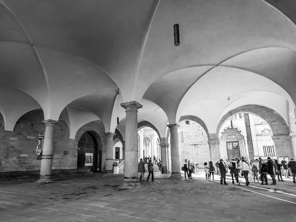 Бергамо Италия Февраля 2020 Года Вид Город Верхнем Городе Citta — стоковое фото