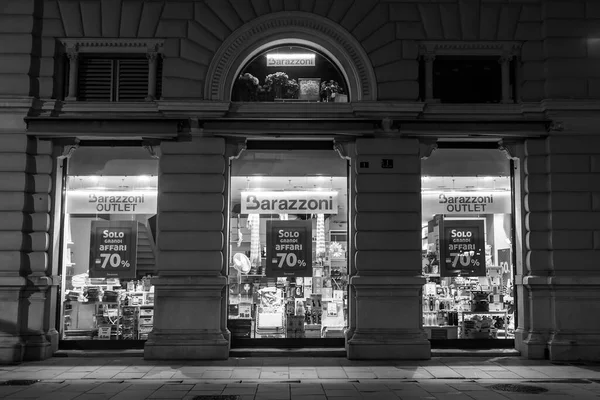 Trieste Itália Agosto 2019 Bela Rua Pitoresca Cidade Histórica Vitrines — Fotografia de Stock