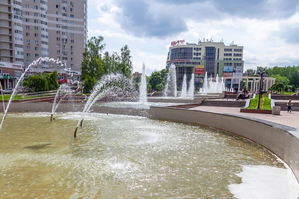 Pushkino Russie Juin 2020 Paysage Urbain Dans Après Midi Printemps — Photo