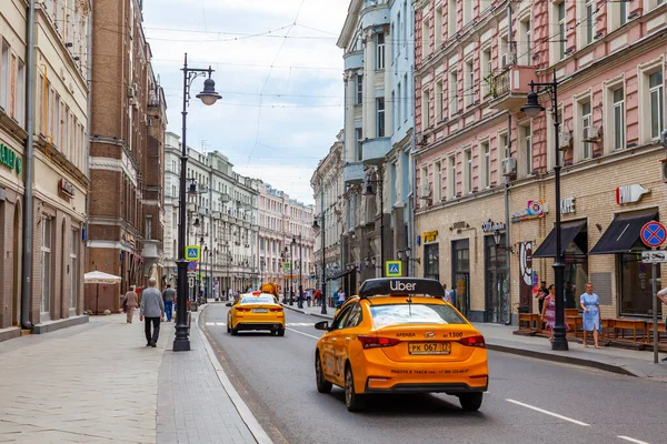 Moskau Russland Juni 2020 Myasnitskaja Straße Ein Fragment Des Architektonischen — Stockfoto