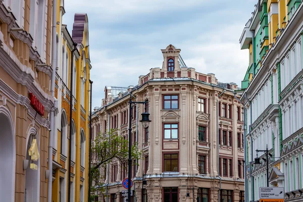 Moskau Russland Juni 2020 Fragment Einer Typischen Fassade Der Historischen — Stockfoto