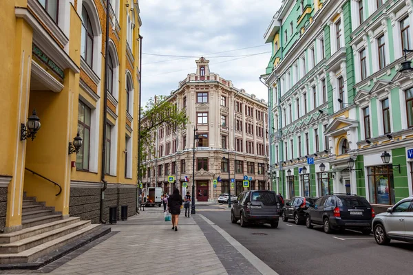 Moscú Rusia Junio 2020 Fragmento Conjunto Arquitectónico Típico Ciudad Histórica — Foto de Stock