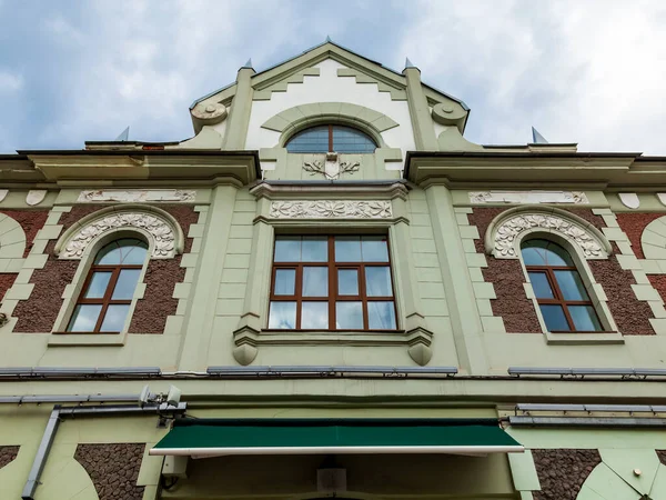 Moskau Russland Juni 2020 Fragment Einer Typischen Fassade Der Historischen — Stockfoto