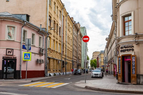 Moskva Rusko Června2020 Fragment Typického Architektonického Souboru Historickém Městě — Stock fotografie