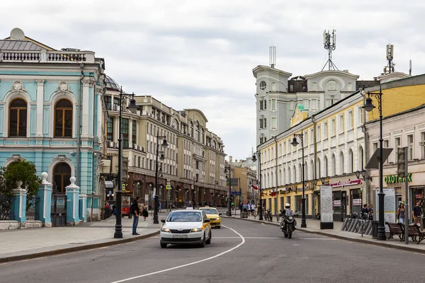 Moskou Rusland Juni 2020 Myasnitskaya Straat Een Fragment Van Het — Stockfoto