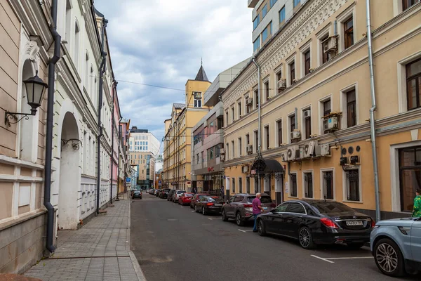 Moskwa Rosja Czerwca 2020 Fragment Typowego Zespołu Architektonicznego Historycznym Mieście — Zdjęcie stockowe