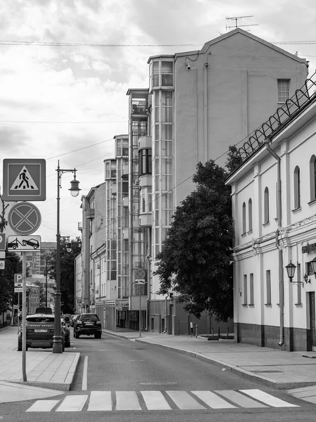 Moscú Rusia Junio 2020 Fragmento Conjunto Arquitectónico Típico Parte Histórica — Foto de Stock