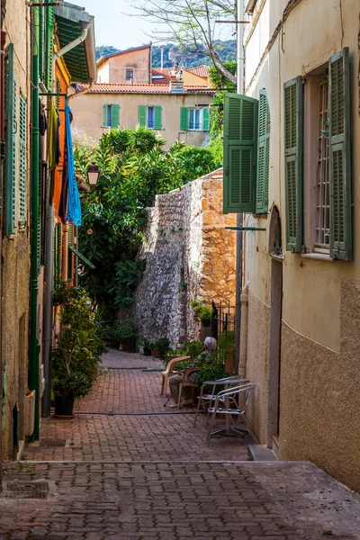 Villefranche Sur Mer Francia Octubre 2019 Pintoresca Vista Ciudad Calle —  Fotos de Stock