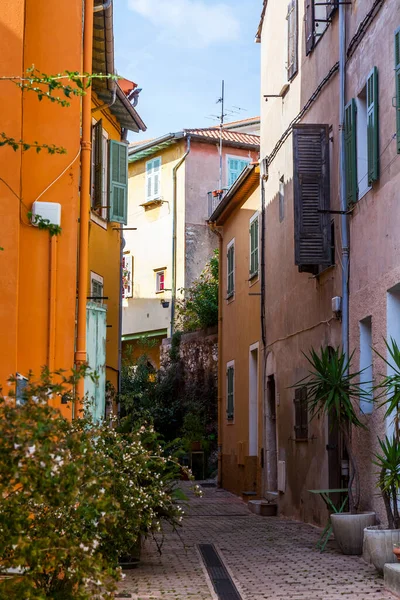 Villefranche Sur Mer Francia Octubre 2019 Pintoresca Vista Ciudad Calle —  Fotos de Stock