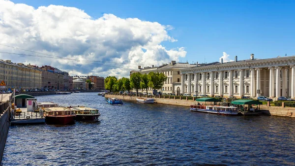 Sankt Petersburg Ryssland Juni 2020 Utsikt Över Fontanka Floden Dess — Stockfoto