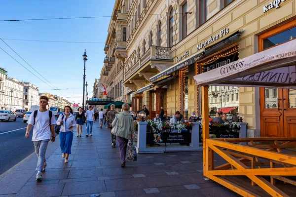 São Petersburgo Rússia Junho 2020 Nevsky Prospect Rua Principal Cidade — Fotografia de Stock