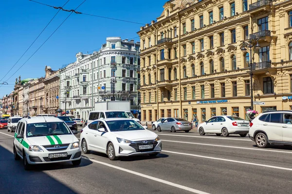 Petrohrad Rusko Června2020 Nevsky Vyhlídka Hlavní Ulice Města Architektonický Soubor — Stock fotografie