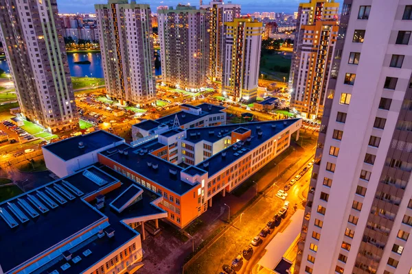 Saint Pétersbourg Russie Juin 2020 Des Nuits Blanches Bâtiments Résidentiels — Photo