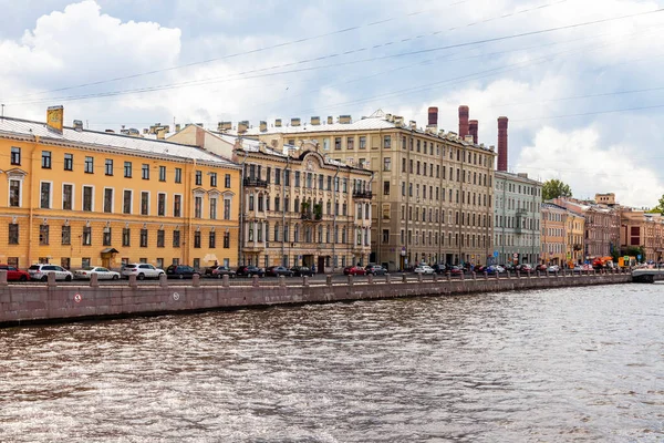 Saint Pétersbourg Russie Juin 2020 Vue Sur Rivière Xoka Ses — Photo