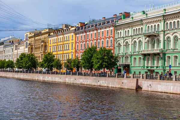 Petersburg Rusland Juni 2020 Uitzicht Rivier Moika Pittoreske Dijken — Stockfoto