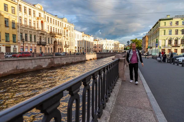 Sankt Petersburg Ryssland Juni 2020 Utsikt Över Griboyedovkanalen Och Dess — Stockfoto