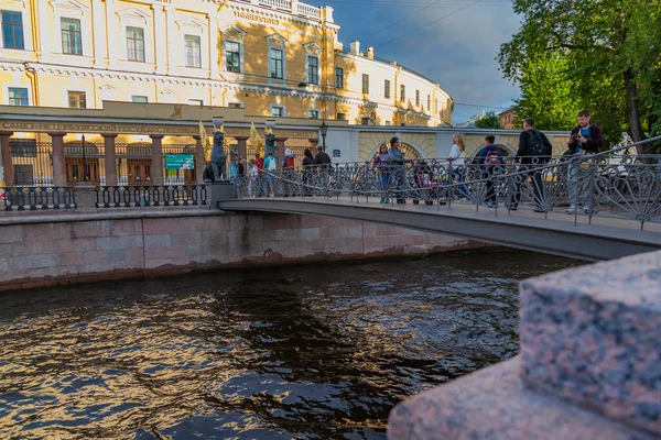 Petersburg Rusland Juni 2020 Uitzicht Het Griboyedov Kanaal Pittoreske Oevers — Stockfoto