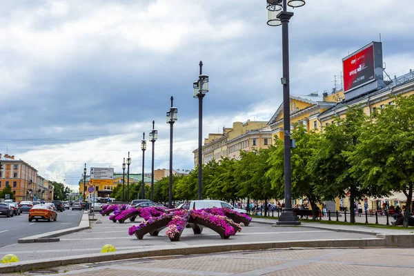 San Petersburgo Rusia Junio 2020 Conjunto Arquitectónico Plaza Sennaya Típico — Foto de Stock