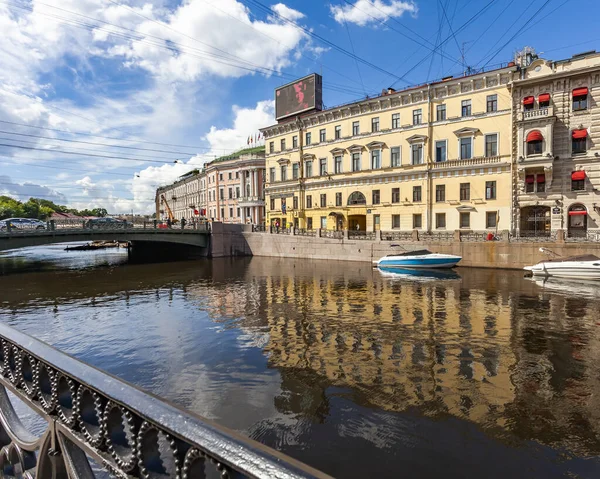 Petersburg Rusia Juni 2020 Pemandangan Sungai Moika Dan Tanggul Yang — Stok Foto