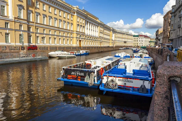 San Pietroburgo Russia Giugno 2020 Veduta Del Fiume Moika Dei — Foto Stock