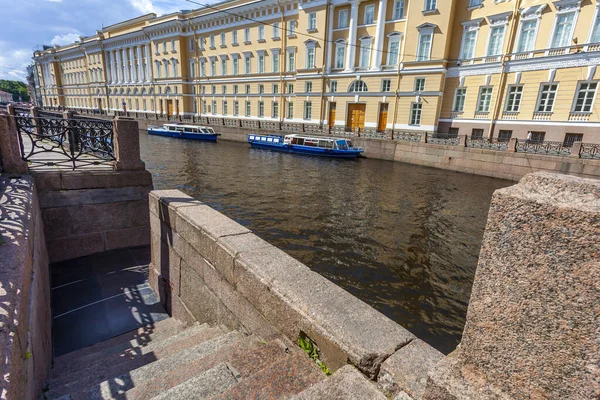 Sankt Petersburg Ryssland Juni 2020 Utsikt Över Moika Floden Och — Stockfoto