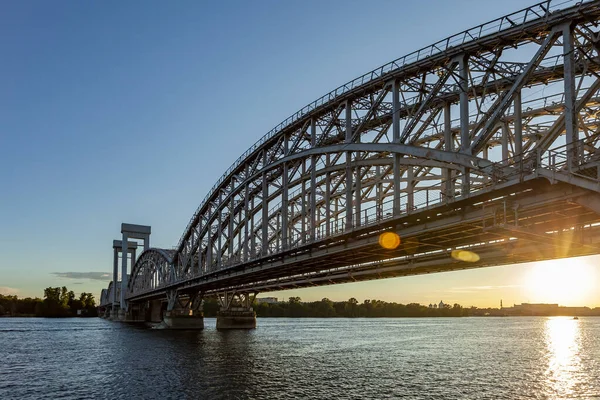 Petersburg Rosja Czerwca 2020 Białe Noce Widok Rzekę Neva Most — Zdjęcie stockowe