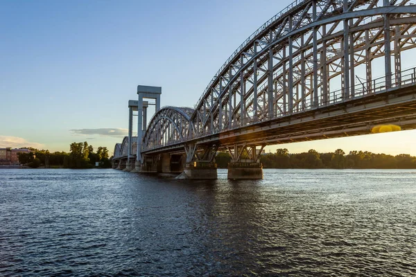 Sint Petersburg Rusland Juni 2020 Witte Nachten Uitzicht Neva Rivier — Stockfoto