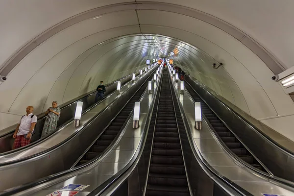 Petersburg Russia June 2020 Interior Lobby Admiralteyskaya Station Station One — Stock Photo, Image