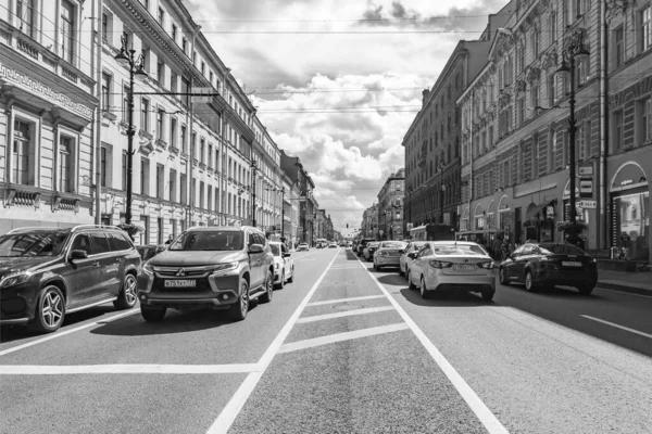 San Petersburgo Rusia Julio 2020 Conjunto Arquitectónico Típico Zona Los —  Fotos de Stock