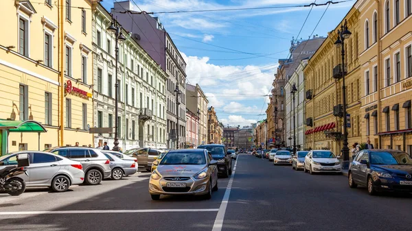 Petrohrad Rusko Července2020 Architektonický Soubor Typický Pro Oblast Historických Budov — Stock fotografie