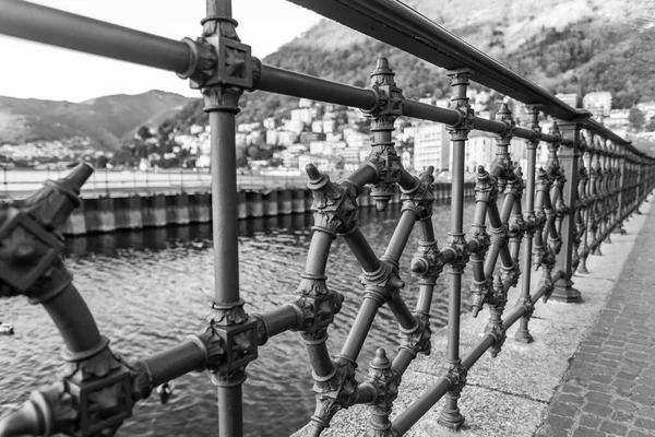 Como Italië Februari 2020 Landelijk Uitzicht Het Comomeer Prachtige Promenade — Stockfoto