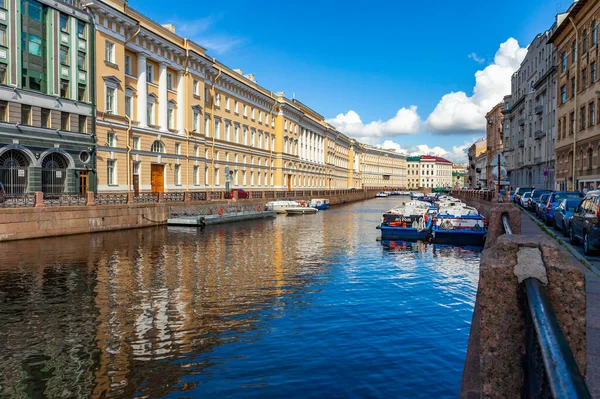 Petersburg Russland Juni 2020 Blick Auf Den Fluss Moika Und — Stockfoto