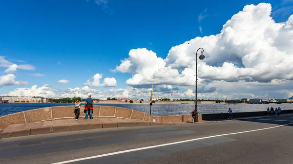 Saint Pétersbourg Russie Juillet 2020 Vue Sur Rivière Neva Son — Photo