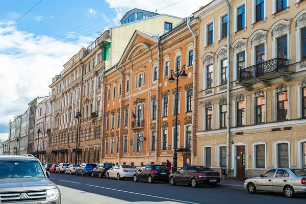 Petrohrad Rusko Července2020 Architektonický Soubor Millionnaya Street Jeden Nejkrásnějších Městě — Stock fotografie