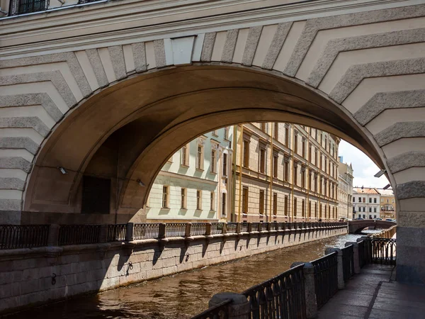 Sankt Petersburg Ryssland Juli 2020 Utsikt Över Zimnyaya Kanavka Kanalen — Stockfoto