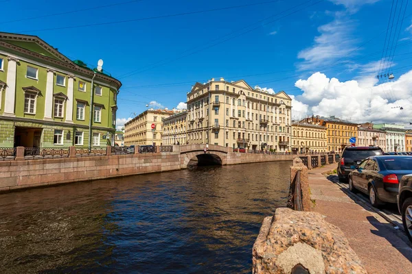 Petersburg Russia June 2020 View Moika River Its Picturesque Embankments — Stock Photo, Image