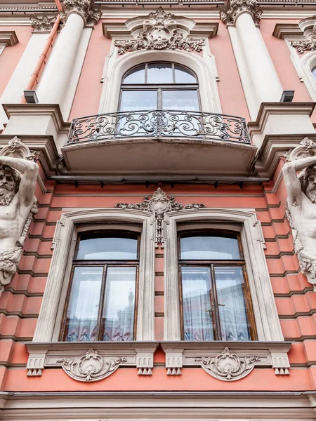 Petersburg Rusland Juli 2020 Typische Architectonische Details Van Gevel Van — Stockfoto