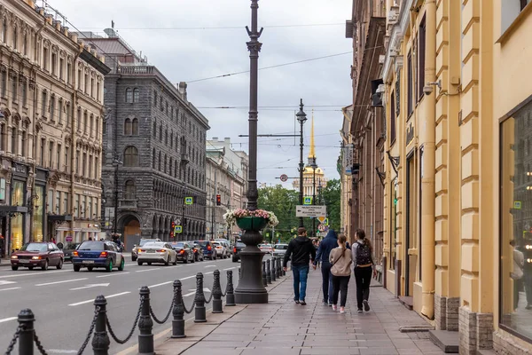 Saint Petersburg Russia June 2020 Nevsky Prospect Main Street City — Stock Photo, Image