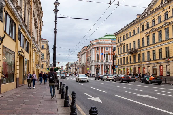 Saint Petersburg Russia June 2020 Nevsky Prospect Main Street City — Stock Photo, Image
