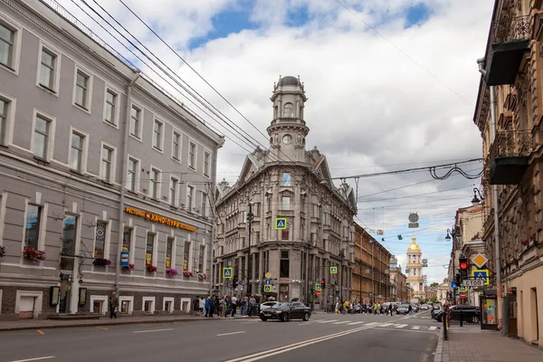 Petersburg Russia July 2020 Architectural Ensemble Typical Area Historical Buildings — Stock Photo, Image