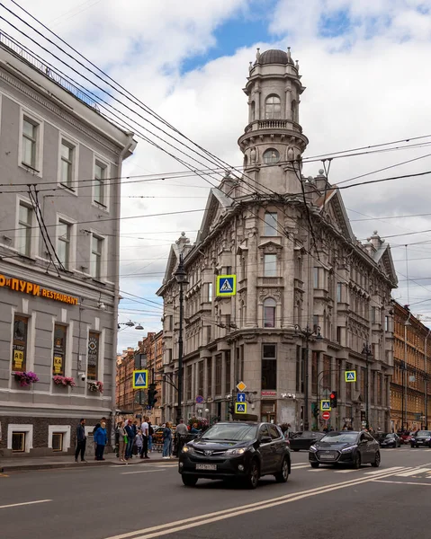 Petersburg Russia July 2020 Architectural Ensemble Typical Area Historical Buildings — Stock Photo, Image