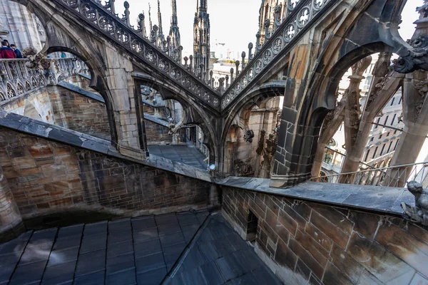 Milano Italien Februari 2020 Stadens Attraktioner Katedralen Italienska Duomo Milano — Stockfoto