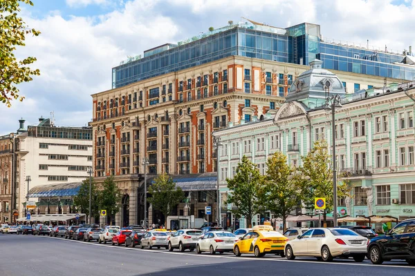 Moscú Rusia Agosto 2020 Tverskaya Una Las Calles Principales Capital — Foto de Stock